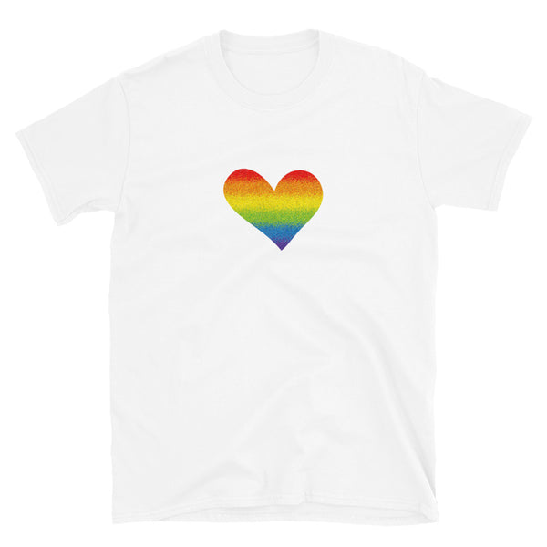 Rainbow Pride Heart Unisex Tee (More Colors)