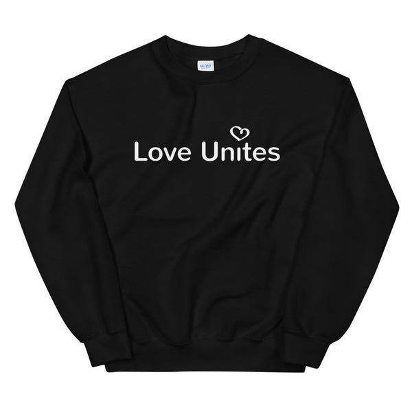 Love Unites Heart Unisex Sweatshirt (Dark/More Colors)