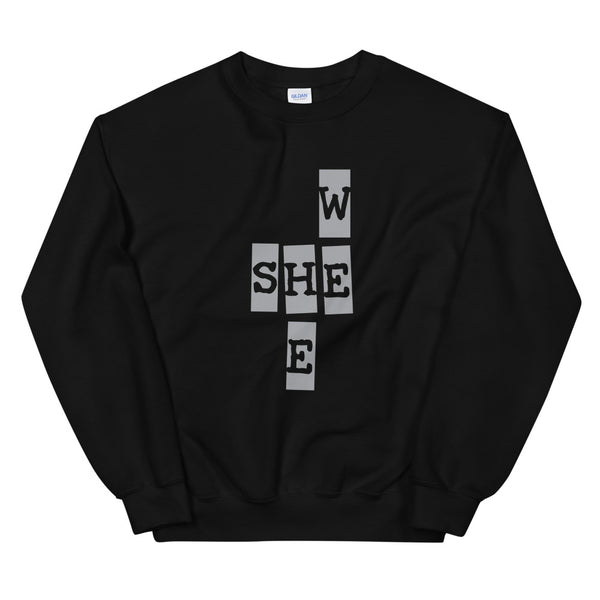 We She He Unisex Sweatshirt (Gray/More Colors)