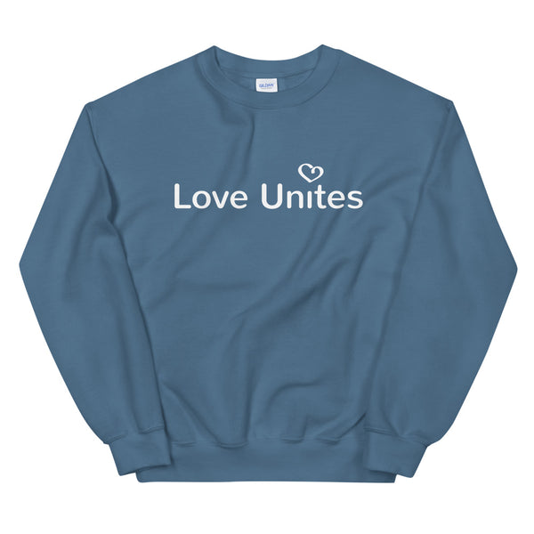 Love Unites Heart Unisex Sweatshirt (Dark/More Colors)