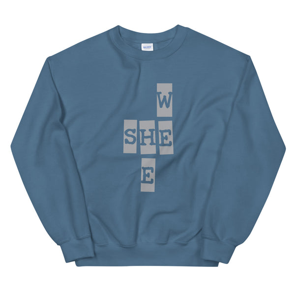 We She He Unisex Sweatshirt (Gray/More Colors)