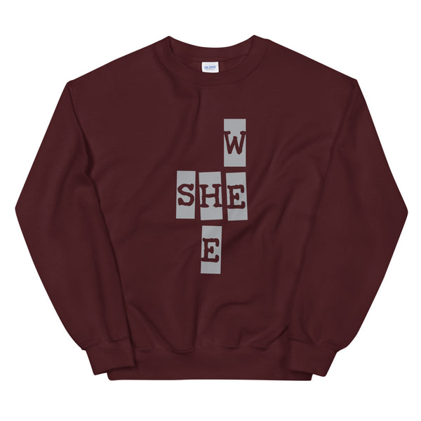 We She He Unisex Sweatshirt (Gray/More Colors)