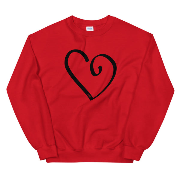 Open Heart Unisex Sweatshirt (More Colors)
