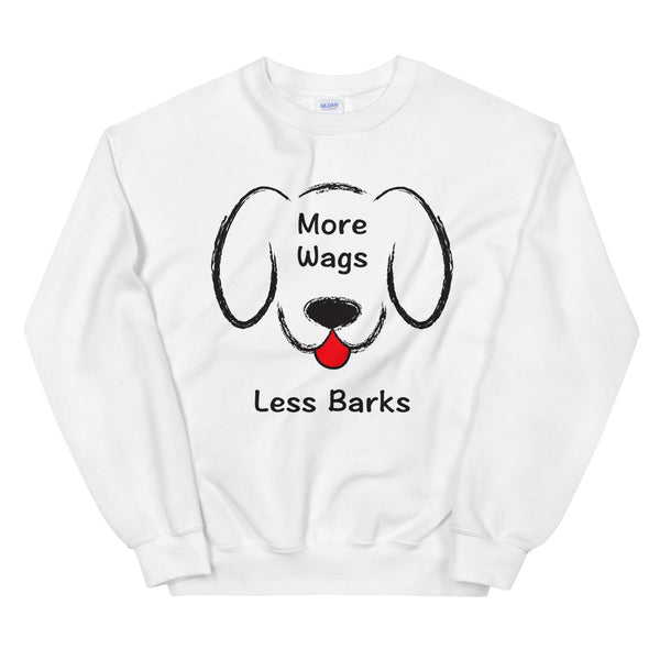More Wags Less Barks Unisex Sweatshirt (More Colors)