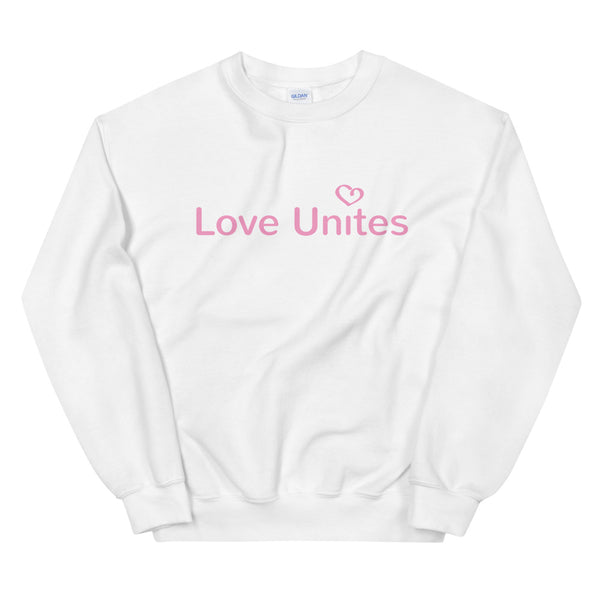Love Unites Heart Unisex Sweatshirt (Pink/More Colors)