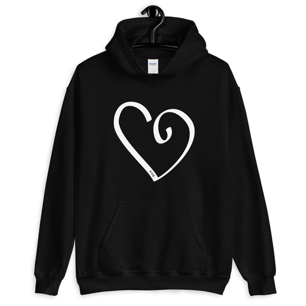 Open Heart Unisex Hooded Sweatshirt (More Colors)