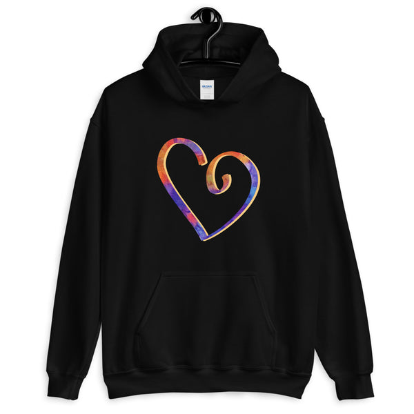 Open Heart Unisex Hooded Sweatshirt (More Colors)