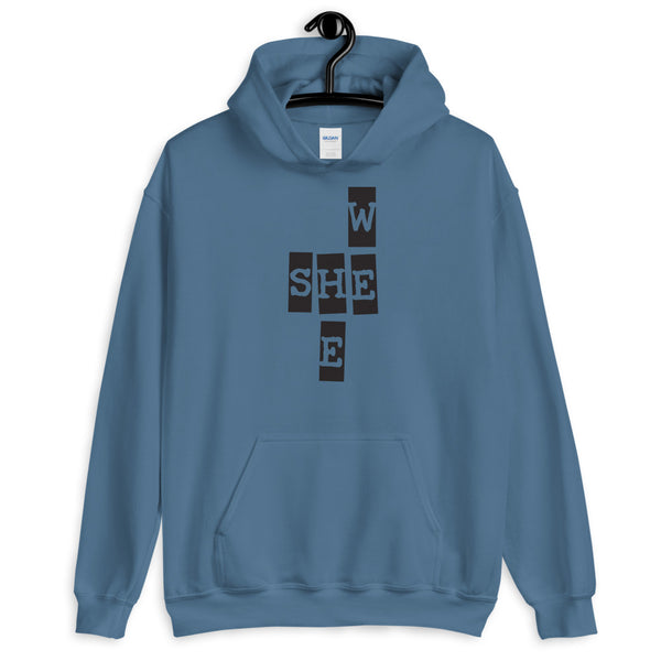 We She He Unisex Hooded Sweatshirt (More Colors)
