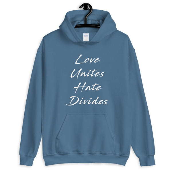 Love Unites Unisex Hooded Sweatshirt (Dark/More Colors)