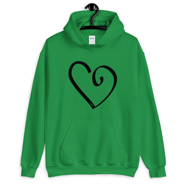 Open Heart Unisex Hooded Sweatshirt (More Colors)