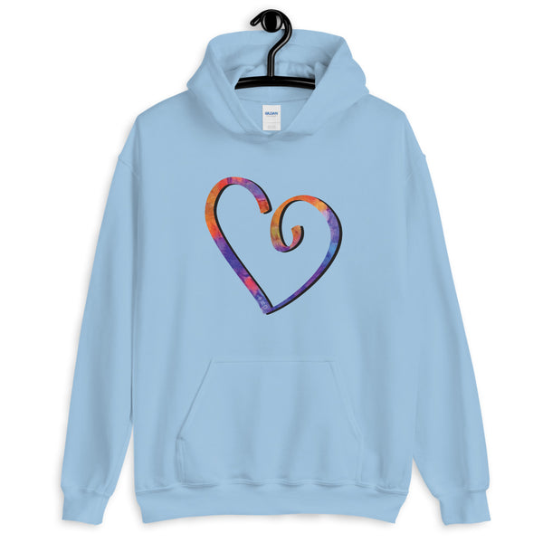 Open Heart Unisex Hooded Sweatshirt (More Colors)