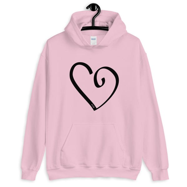 Open Heart Unisex Hooded Sweatshirt (More Colors)