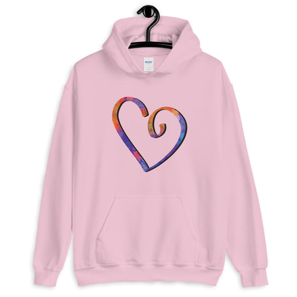 Open Heart Unisex Hooded Sweatshirt (More Colors)