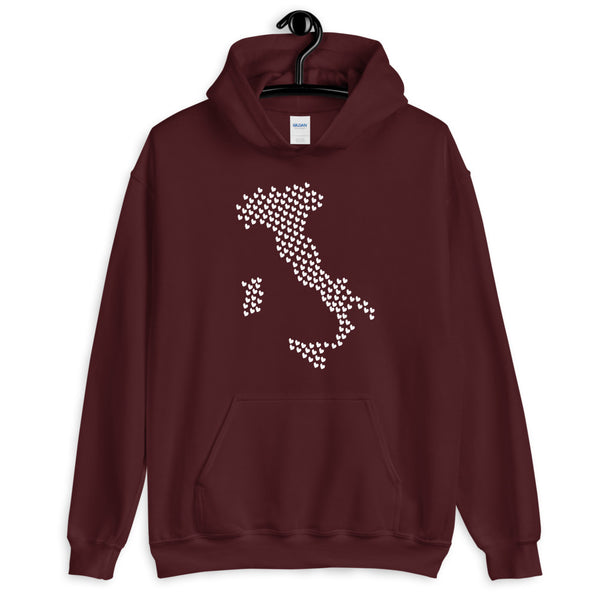 Love Italy Unisex Hooded Sweatshirt (More Colors)