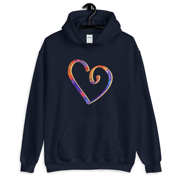 Open Heart Unisex Hooded Sweatshirt (More Colors)