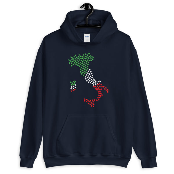 Love Italy Unisex Hooded Sweatshirt (More Colors)