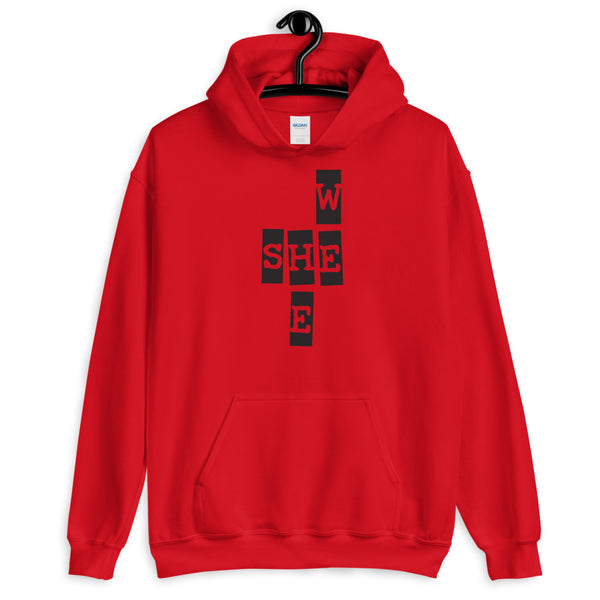 We She He Unisex Hooded Sweatshirt (More Colors)