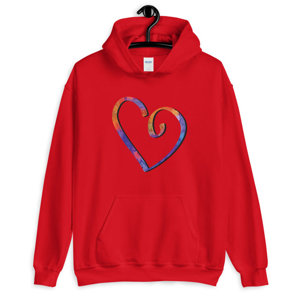 Open Heart Unisex Hooded Sweatshirt (More Colors)