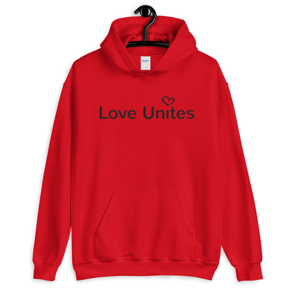 Love Unites Heart Unisex Hooded Sweatshirt (More Colors)