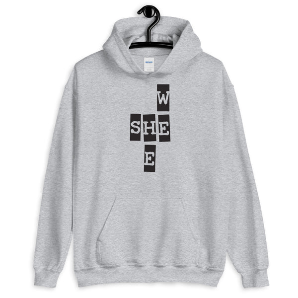 We She He Unisex Hooded Sweatshirt (More Colors)