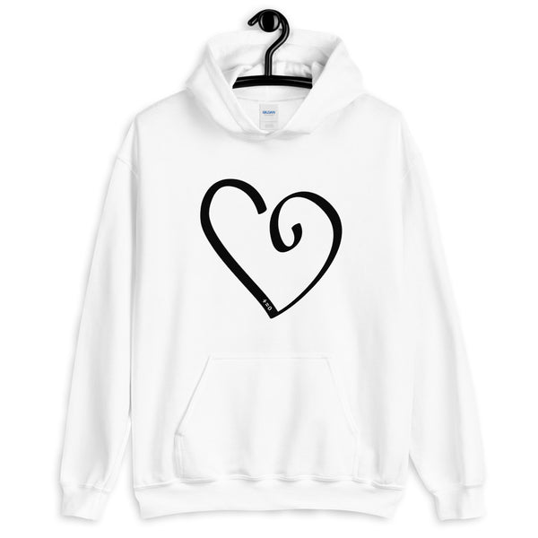 Open Heart Unisex Hooded Sweatshirt (More Colors)
