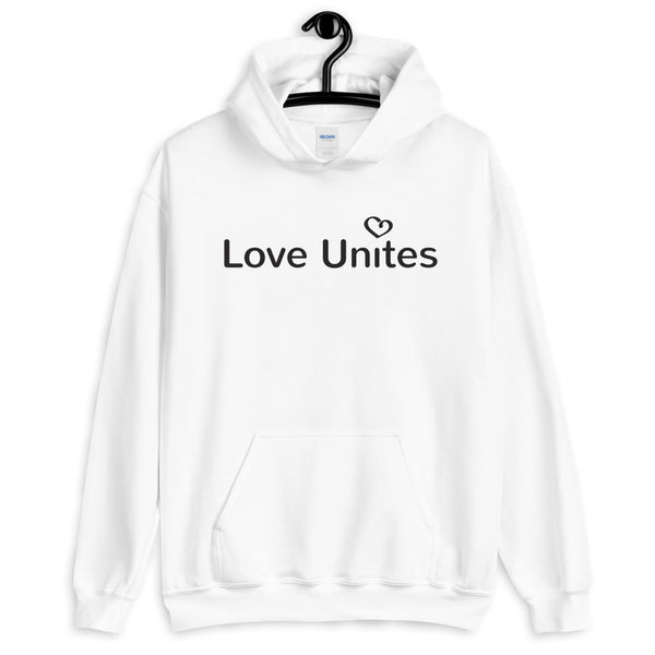 Love Unites Heart Unisex Hooded Sweatshirt (More Colors)