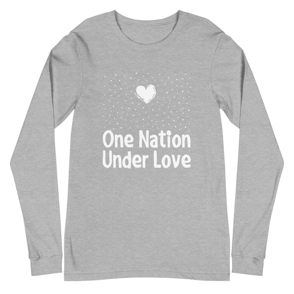One Nation Under Love Unisex Long Sleeve Tee (More Colors)