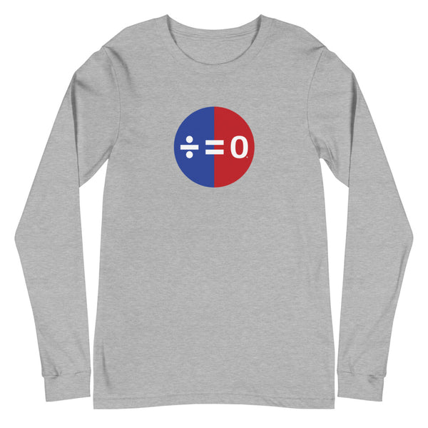 Red, White & Blue Unity Symbol Unisex Long Sleeve Patriotic Tee (More Colors)