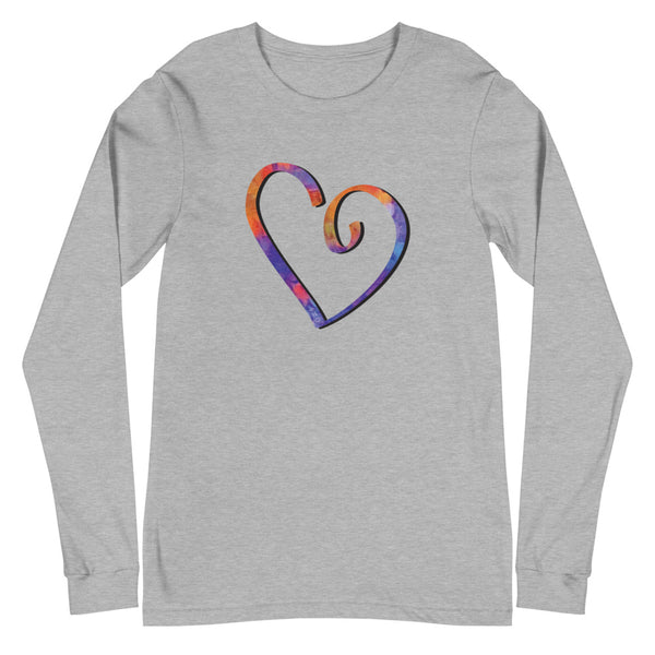 Open Heart Unisex Long Sleeve Tee (More Colors)