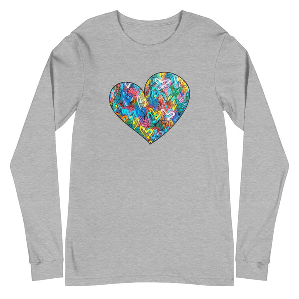 Graffiti Heart Unisex Long Sleeve Tee (More Colors)