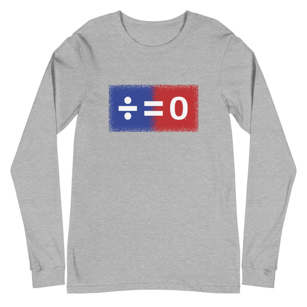 Red, White & Blue Unity Square Unisex Long Sleeve Patriotic Tee (More Colors)