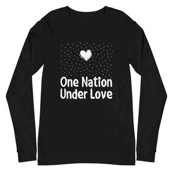 One Nation Under Love Unisex Long Sleeve Tee (More Colors)