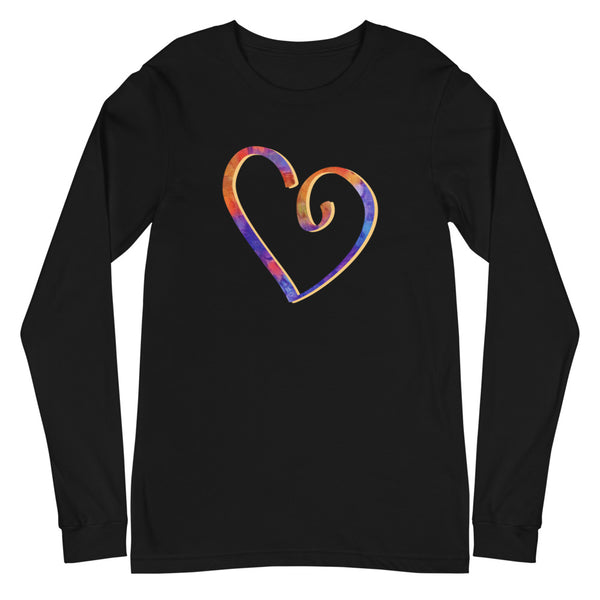 Open Heart Unisex Long Sleeve Tee (More Colors)