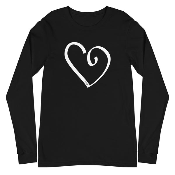Open Heart Unisex Long Sleeve Tee (More Colors)