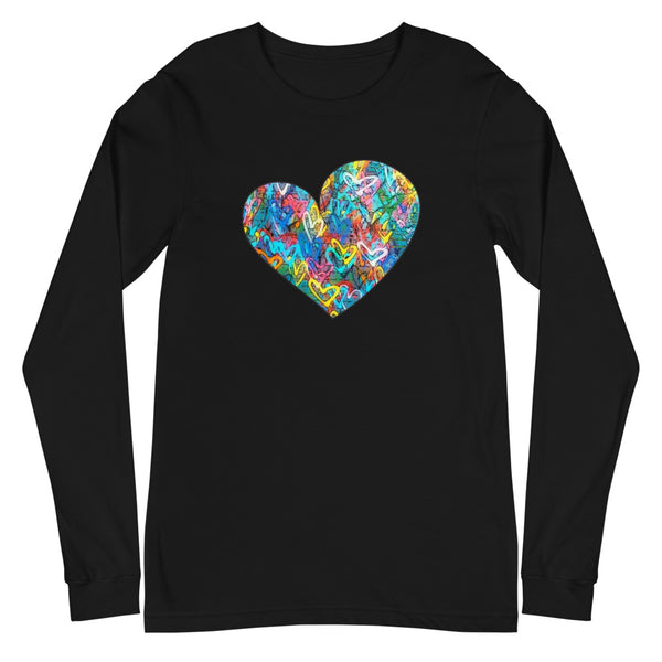 Graffiti Heart Unisex Long Sleeve Tee (More Colors)