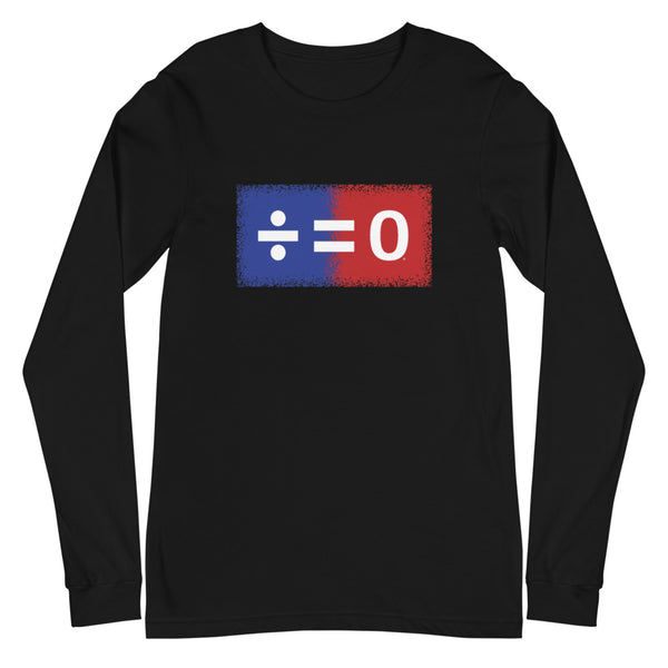 Red, White & Blue Unity Square Unisex Long Sleeve Patriotic Tee (More Colors)