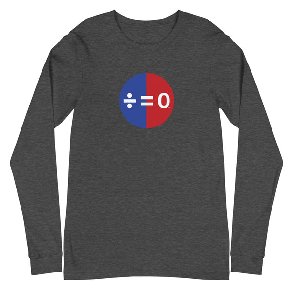 Red, White & Blue Unity Symbol Unisex Long Sleeve Patriotic Tee (More Colors)