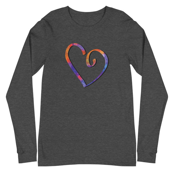 Open Heart Unisex Long Sleeve Tee (More Colors)