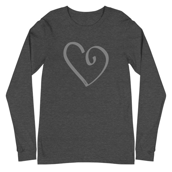 Open Heart Unisex Long Sleeve Tee (More Colors)