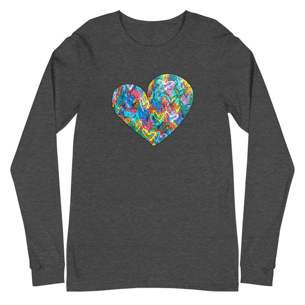 Graffiti Heart Unisex Long Sleeve Tee (More Colors)