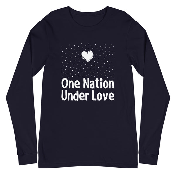 One Nation Under Love Unisex Long Sleeve Tee (More Colors)