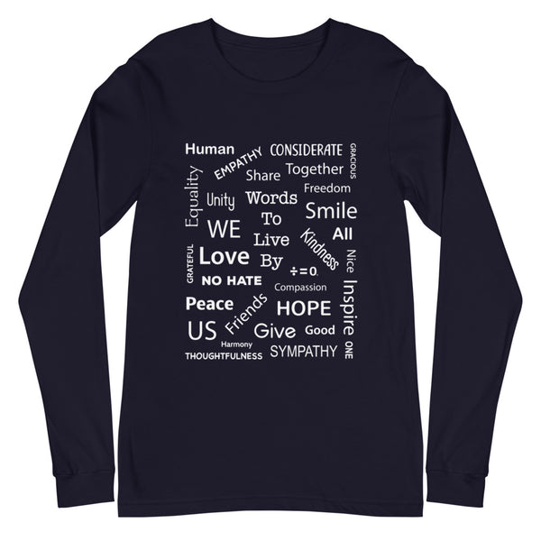 Kind Words Unisex Long Sleeve Tee (More Colors)