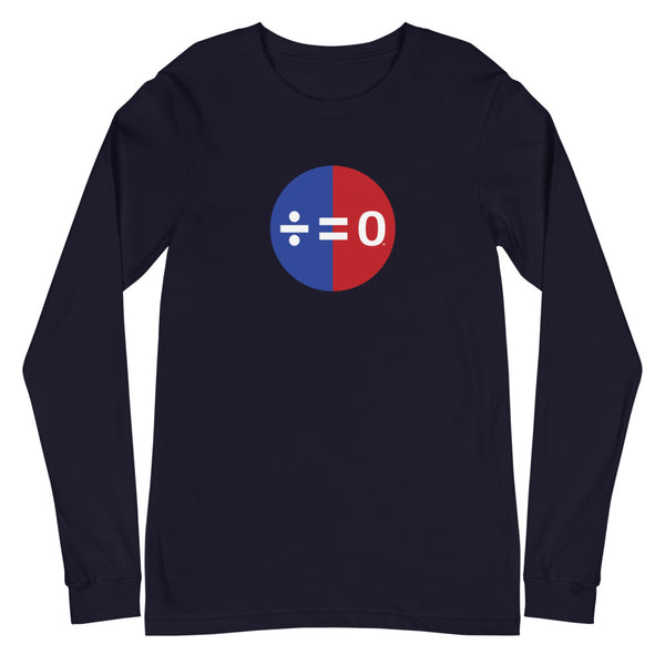 Red, White & Blue Unity Symbol Unisex Long Sleeve Patriotic Tee (More Colors)