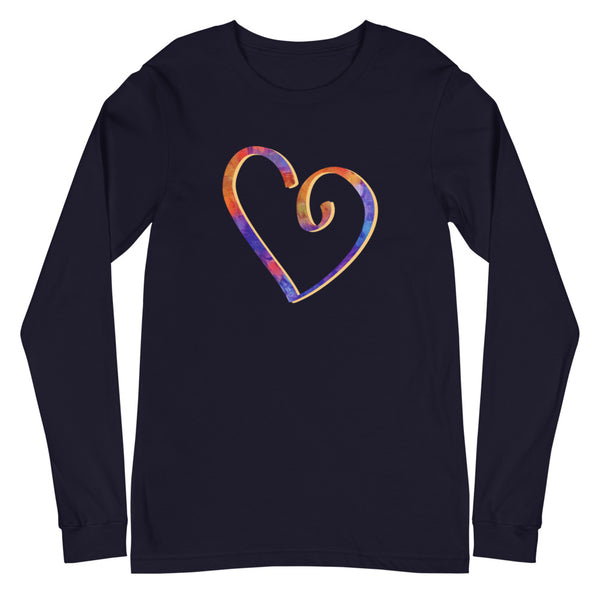 Open Heart Unisex Long Sleeve Tee (More Colors)