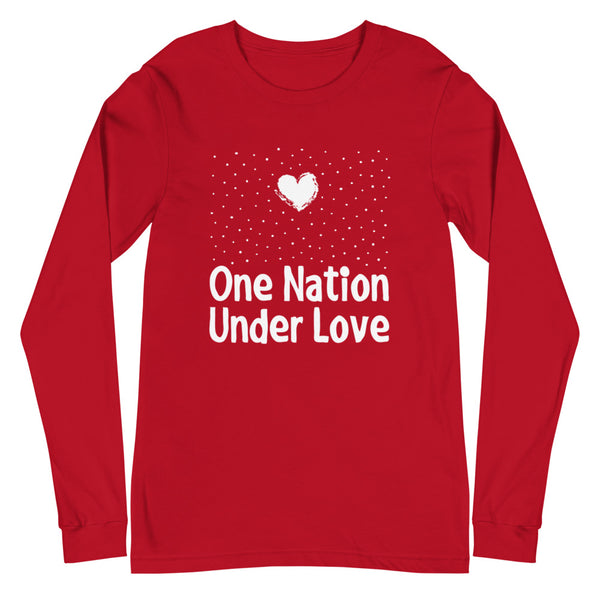 One Nation Under Love Unisex Long Sleeve Tee (More Colors)