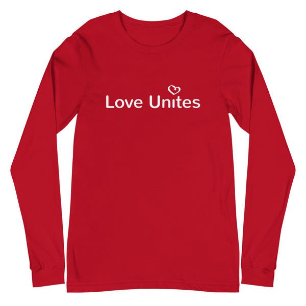 Love Unites Heart Unisex Long Sleeve Tee (More Colors)