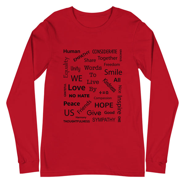 Kind Words Unisex Long Sleeve Tee (More Colors)