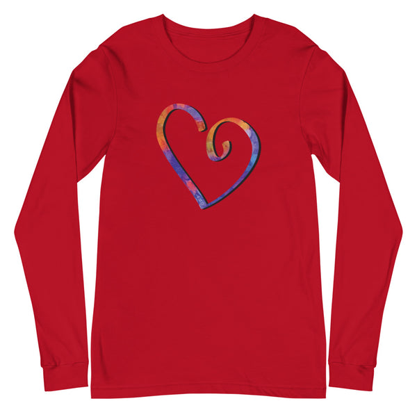 Open Heart Unisex Long Sleeve Tee (More Colors)