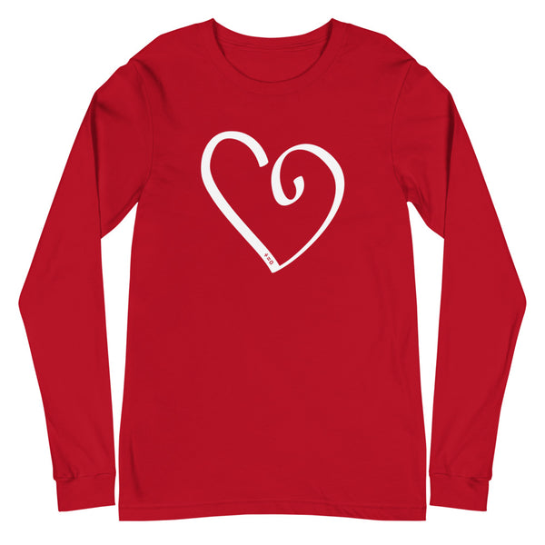 Open Heart Unisex Long Sleeve Tee (More Colors)