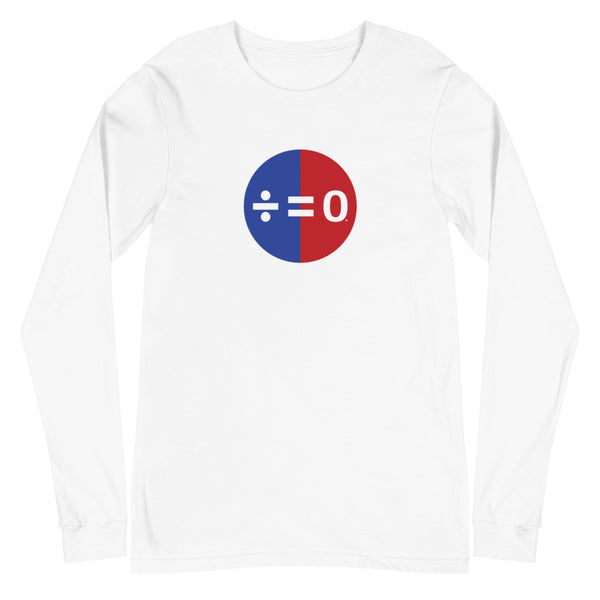 Red, White & Blue Unity Symbol Unisex Long Sleeve Patriotic Tee (More Colors)